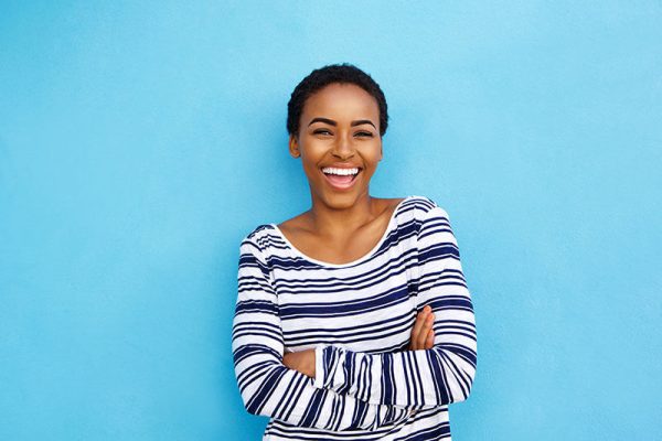 Young woman smiling