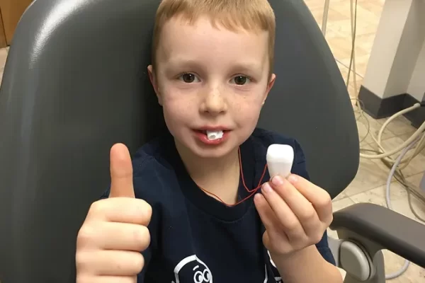 Young boy visiting Dr. Dawson at Northwind Dental