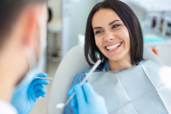 patient visiting the dentist